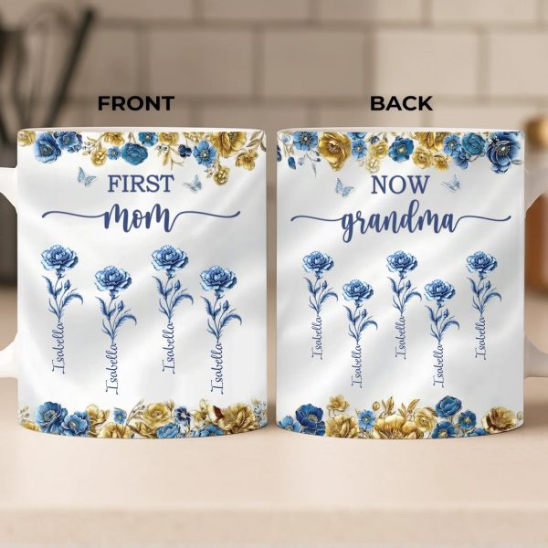 Custom Mug - Personalized Birthday Gifts For Mom, Grandma - Heart Full Of Love Custom Mug - Personalized Birthday Gifts For Mom, Grandma - Heart Full Of Love