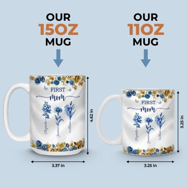 Custom Mug - Personalized Birthday Gifts For Mom, Grandma - Heart Full Of Love Custom Mug - Personalized Birthday Gifts For Mom, Grandma - Heart Full Of Love