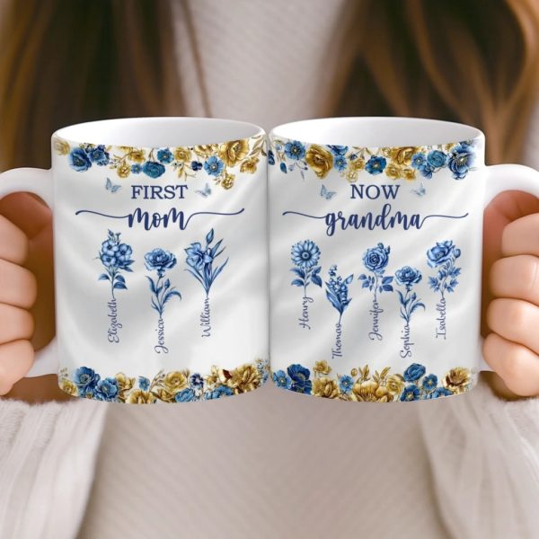 Custom Mug - Personalized Birthday Gifts For Mom, Grandma - Heart Full Of Love Custom Mug - Personalized Birthday Gifts For Mom, Grandma - Heart Full Of Love