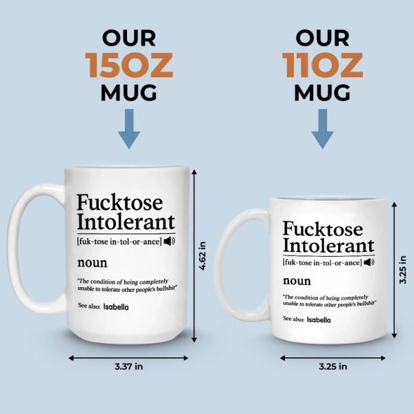 Custom Mug - Personalized Christmas Birthday Gifts For Best Friends, Family, Coworker, Work Bestie - Morning Intolerant Custom Mug - Personalized Christmas Birthday Gifts For Best Friends, Family, Coworker, Work Bestie - Morning Intolerant