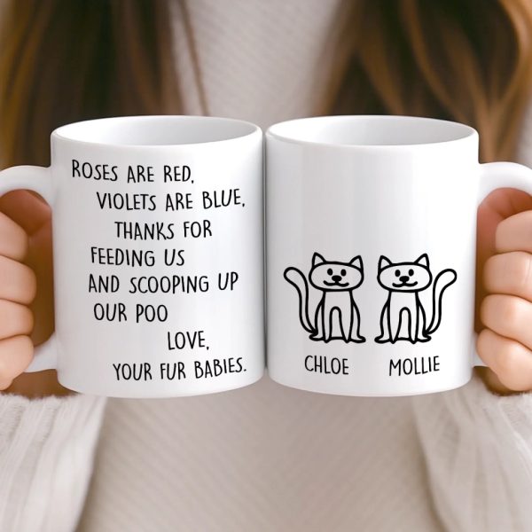 Custom Mug - Personalized Christmas Birthday Gifts For Cat Lovers, Cat Mom And Dad - Daily Dose Of Purr Therapy