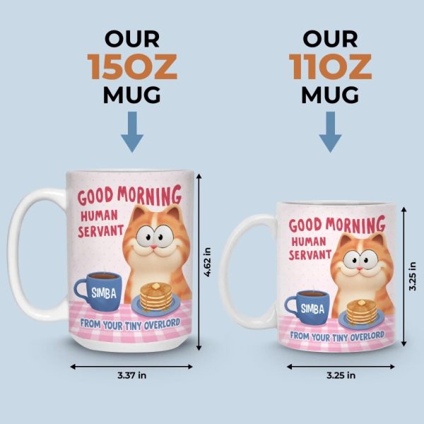 Custom Mug - Personalized Christmas Birthday Gifts For Cat Lovers, Cat Mom And Dad - Tiny Boss Energy Custom Mug - Personalized Christmas Birthday Gifts For Cat Lovers, Cat Mom And Dad - Tiny Boss Energy