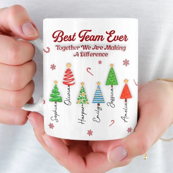 Custom Mug - Personalized Christmas Birthday Gifts For Coworker, Work Bestie - Better Together At Work Custom Mug - Personalized Christmas Birthday Gifts For Coworker, Work Bestie - Better Together At Work