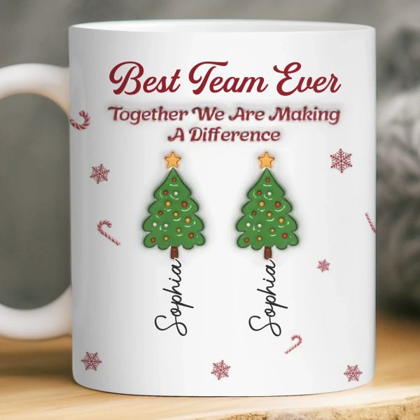 Custom Mug - Personalized Christmas Birthday Gifts For Coworker, Work Bestie - Better Together At Work Custom Mug - Personalized Christmas Birthday Gifts For Coworker, Work Bestie - Better Together At Work