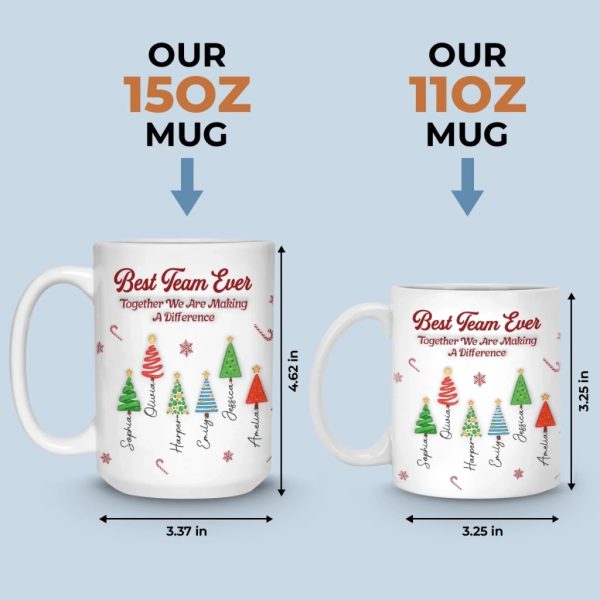 Custom Mug - Personalized Christmas Birthday Gifts For Coworker, Work Bestie - Better Together At Work Custom Mug - Personalized Christmas Birthday Gifts For Coworker, Work Bestie - Better Together At Work