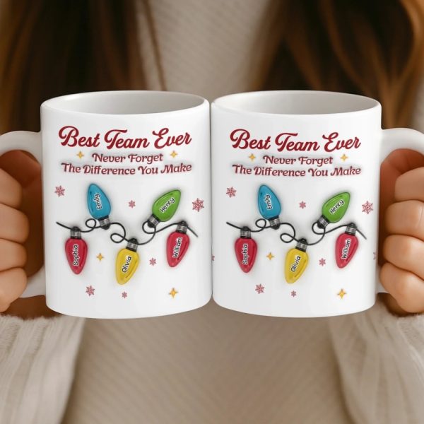 Custom Mug - Personalized Christmas Birthday Gifts For Coworker, Work Bestie - Making Spirits Bright At Work Custom Mug - Personalized Christmas Birthday Gifts For Coworker, Work Bestie - Making Spirits Bright At Work