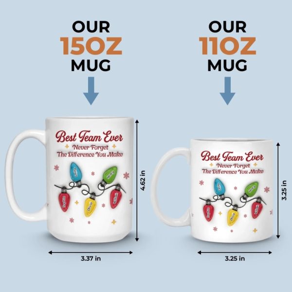 Custom Mug - Personalized Christmas Birthday Gifts For Coworker, Work Bestie - Making Spirits Bright At Work Custom Mug - Personalized Christmas Birthday Gifts For Coworker, Work Bestie - Making Spirits Bright At Work