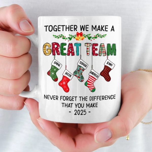 Custom Mug - Personalized Christmas Birthday Gifts For Coworker, Work Bestie - Stay Positive To Work Hard Custom Mug - Personalized Christmas Birthday Gifts For Coworker, Work Bestie - Stay Positive To Work Hard