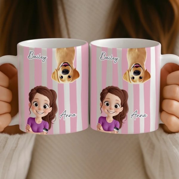 Custom Mug - Personalized Christmas Birthday Gifts For Dog Cat Lovers, Dog Dad And Mom, Cat Owners - Love And Fur Everywhere Custom Mug - Personalized Christmas Birthday Gifts For Dog Cat Lovers, Dog Dad And Mom, Cat Owners - Love And Fur Everywhere