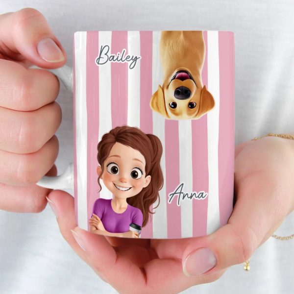Custom Mug - Personalized Christmas Birthday Gifts For Dog Cat Lovers, Dog Dad And Mom, Cat Owners - Love And Fur Everywhere Custom Mug - Personalized Christmas Birthday Gifts For Dog Cat Lovers, Dog Dad And Mom, Cat Owners - Love And Fur Everywhere
