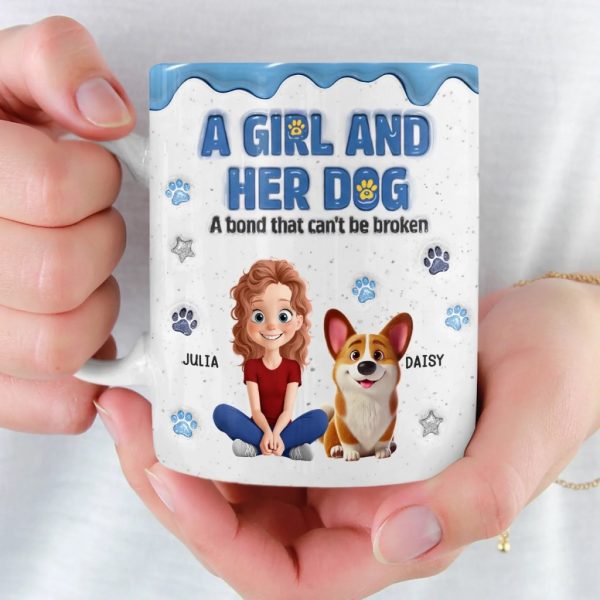 Custom Mug - Personalized Christmas Birthday Gifts For Dog Lovers, Dog Dad And Mom - Besties With Fur Custom Mug - Personalized Christmas Birthday Gifts For Dog Lovers, Dog Dad And Mom - Besties With Fur