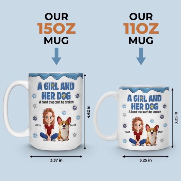 Custom Mug - Personalized Christmas Birthday Gifts For Dog Lovers, Dog Dad And Mom - Besties With Fur Custom Mug - Personalized Christmas Birthday Gifts For Dog Lovers, Dog Dad And Mom - Besties With Fur