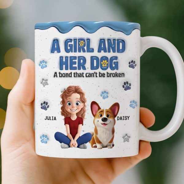 Custom Mug - Personalized Christmas Birthday Gifts For Dog Lovers, Dog Dad And Mom - Besties With Fur Custom Mug - Personalized Christmas Birthday Gifts For Dog Lovers, Dog Dad And Mom - Besties With Fur