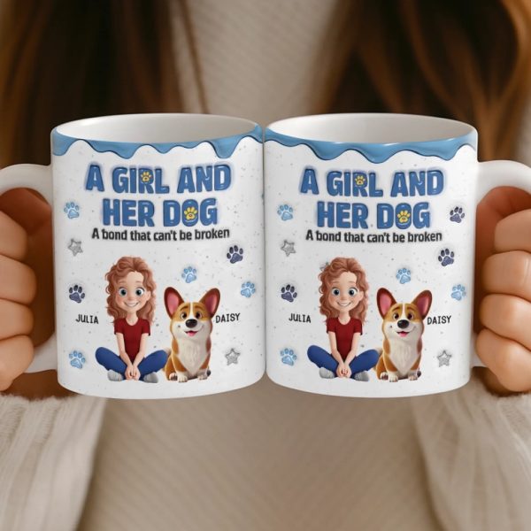 Custom Mug - Personalized Christmas Birthday Gifts For Dog Lovers, Dog Dad And Mom - Besties With Fur Custom Mug - Personalized Christmas Birthday Gifts For Dog Lovers, Dog Dad And Mom - Besties With Fur