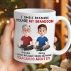 Custom Mug - Personalized Christmas Birthday Gifts For Grandpa, Grandma, Grandson, Granddaughter - Generations Of Warmth Custom Mug - Personalized Christmas Birthday Gifts For Grandpa, Grandma, Grandson, Granddaughter - Generations Of Warmth