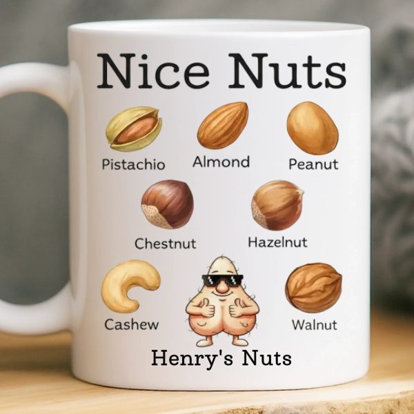Custom Mug - Personalized Christmas Birthday Gifts For Husband, Coworkers, Friends - A Classy Nut Collection Custom Mug - Personalized Christmas Birthday Gifts For Husband, Coworkers, Friends - A Classy Nut Collection