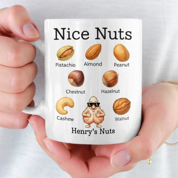 Custom Mug - Personalized Christmas Birthday Gifts For Husband, Coworkers, Friends - A Classy Nut Collection Custom Mug - Personalized Christmas Birthday Gifts For Husband, Coworkers, Friends - A Classy Nut Collection