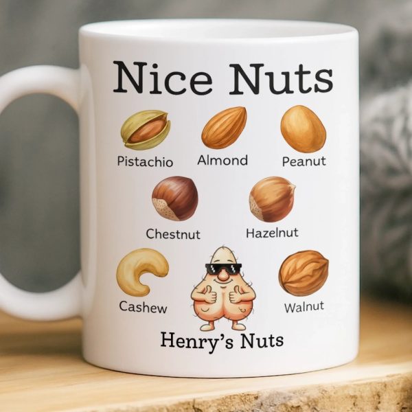 Custom Mug - Personalized Christmas Birthday Gifts For Husband, Coworkers, Friends - A Classy Nut Collection Custom Mug - Personalized Christmas Birthday Gifts For Husband, Coworkers, Friends - A Classy Nut Collection
