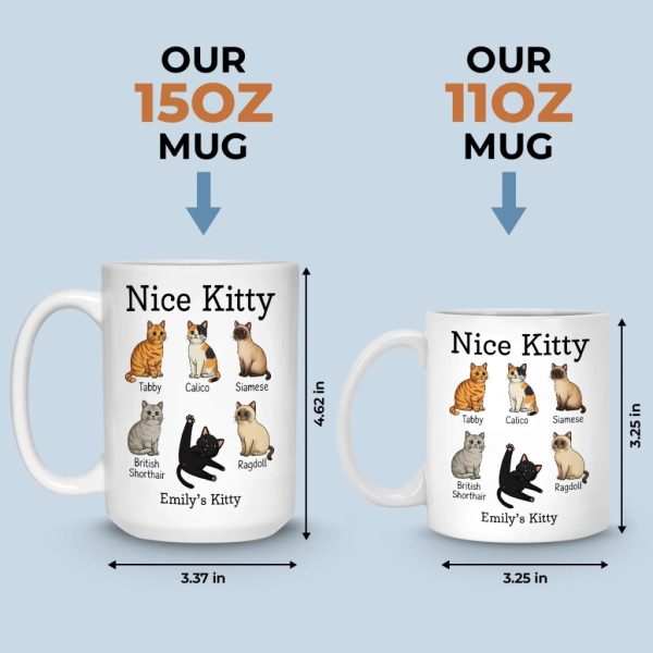 Custom Mug - Personalized Christmas Birthday Gifts For Wife, Coworkers, Friends - Purrfection Comes In Many Forms Custom Mug - Personalized Christmas Birthday Gifts For Wife, Coworkers, Friends - Purrfection Comes In Many Forms