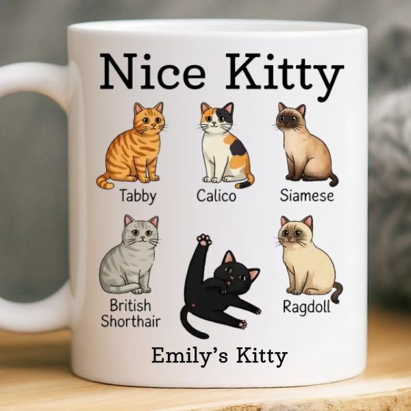 Custom Mug - Personalized Christmas Birthday Gifts For Wife, Coworkers, Friends - Purrfection Comes In Many Forms Custom Mug - Personalized Christmas Birthday Gifts For Wife, Coworkers, Friends - Purrfection Comes In Many Forms