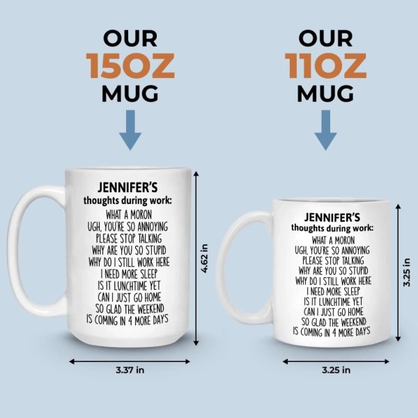Custom Mug - Personalized Christmas Funny Gifts For Best Friends, Family, Coworker, Work Bestie - Dead Inside, Sparkling Outside Custom Mug - Personalized Christmas Funny Gifts For Best Friends, Family, Coworker, Work Bestie - Dead Inside, Sparkling Outside