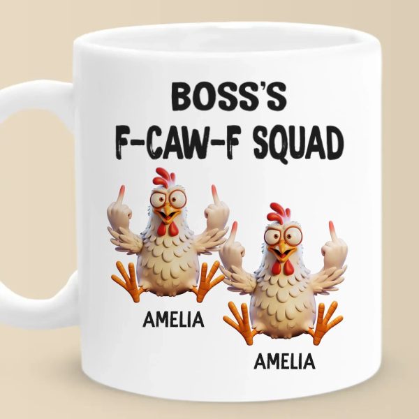 Custom Mug - Personalized Funny Gifts For Best Friends, Coworker, Work Bestie - Cluck If You Love Your Coworkers Custom Mug - Personalized Funny Gifts For Best Friends, Coworker, Work Bestie - Cluck If You Love Your Coworkers