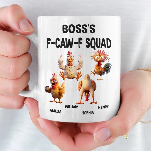 Custom Mug - Personalized Funny Gifts For Best Friends, Coworker, Work Bestie - Cluck If You Love Your Coworkers Custom Mug - Personalized Funny Gifts For Best Friends, Coworker, Work Bestie - Cluck If You Love Your Coworkers