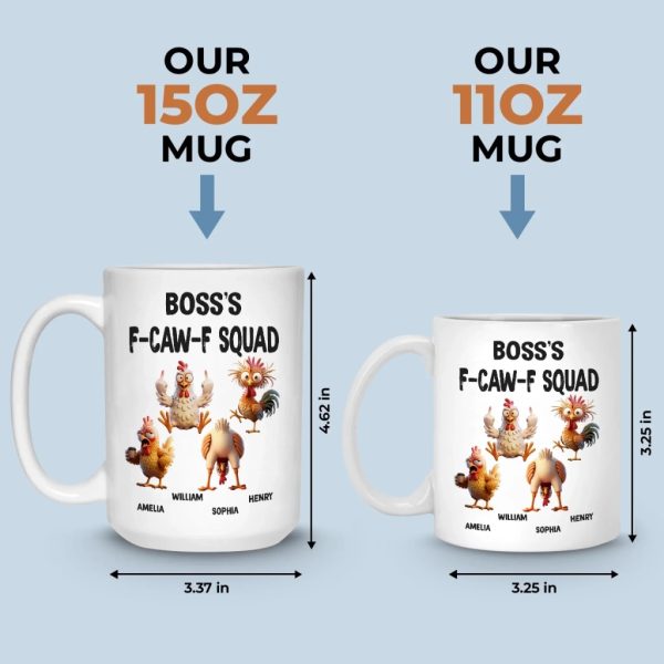 Custom Mug - Personalized Funny Gifts For Best Friends, Coworker, Work Bestie - Cluck If You Love Your Coworkers Custom Mug - Personalized Funny Gifts For Best Friends, Coworker, Work Bestie - Cluck If You Love Your Coworkers