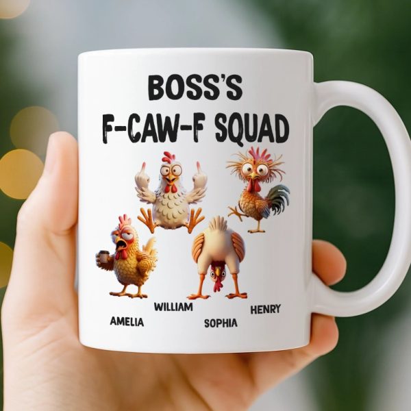 Custom Mug - Personalized Funny Gifts For Best Friends, Coworker, Work Bestie - Cluck If You Love Your Coworkers Custom Mug - Personalized Funny Gifts For Best Friends, Coworker, Work Bestie - Cluck If You Love Your Coworkers