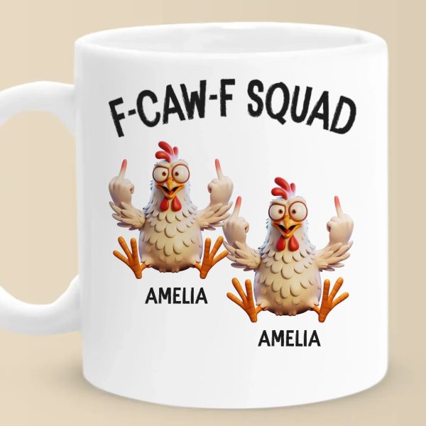 Custom Mug - Personalized Funny Gifts For Best Friends, Coworker, Work Bestie - Feather Gang In Action Custom Mug - Personalized Funny Gifts For Best Friends, Coworker, Work Bestie - Feather Gang In Action