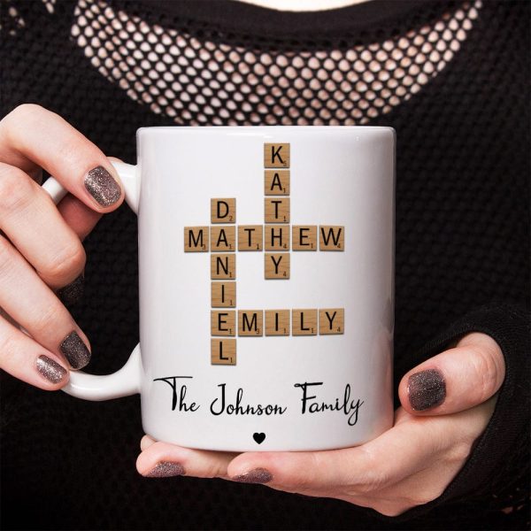 Custom Name And Family Name Crosswords Puzzle Mug TH10 892213