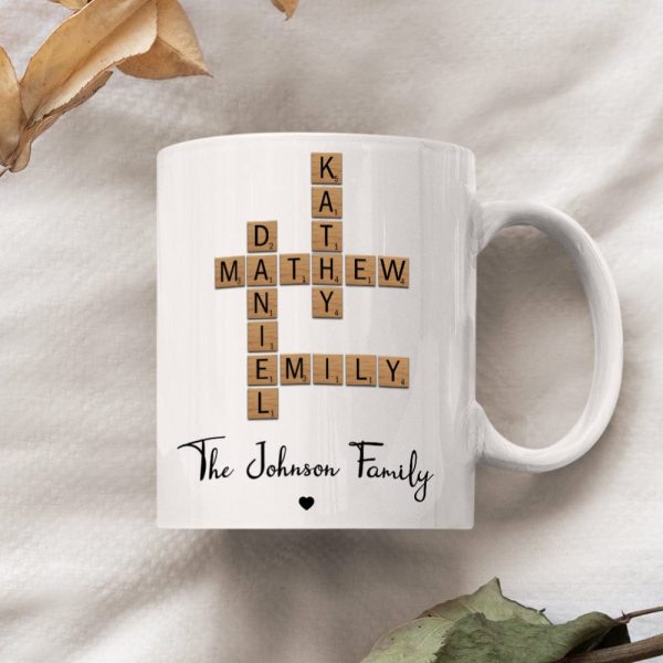 Custom Name And Family Name Crosswords Puzzle Mug TH10 892213