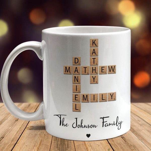 Custom Name And Family Name Crosswords Puzzle Mug TH10 892213