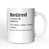 Custom Name Definition of Retired Gift, Funny Personalized Mug for Retiree