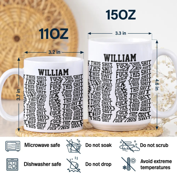 Custom Name Hidden Swear Message Funny Mug Gift For BFF, Coworkers CH07 895944 Custom Name Hidden Swear Message Funny Mug Gift For BFF, Coworkers CH07 895944