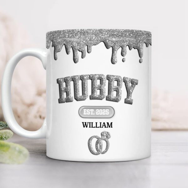 Custom Name Wifey And Hubby 3D Inflated Effect Mug Valentine's Gift TH10 896971 Custom Name Wifey And Hubby 3D Inflated Effect Mug Valentine's Gift TH10 896971