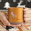 Custom Name With Floral Pottery Mug TH10 892081 Custom Name With Floral Pottery Mug TH10 892081