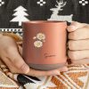 Custom Name With Floral Pottery Mug TH10 892081 Custom Name With Floral Pottery Mug TH10 892081