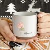 Custom Name With Floral Pottery Mug TH10 892081 Custom Name With Floral Pottery Mug TH10 892081