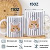 Custom Outline Photo Dog Cat Stripe Colors - Personalized White Edge-to-Edge Mug Custom Outline Photo Dog Cat Stripe Colors - Personalized White Edge-to-Edge Mug