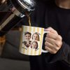 Custom Outline Photo For Couple Family Dog Cat With Colorful Stripes - Personalized White Edge-to-Edge Mug Custom Outline Photo For Couple Family Dog Cat With Colorful Stripes - Personalized White Edge-to-Edge Mug