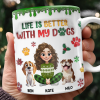 Custom Pet Photo Life Is Better With My Dogs Personalized 3D Inflated Effect Mug CH07 896556 Custom Pet Photo Life Is Better With My Dogs Personalized 3D Inflated Effect Mug CH07 896556