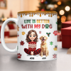 Custom Pet Photo Life Is Better With My Dogs Personalized 3D Inflated Effect Mug CH07 896556 Custom Pet Photo Life Is Better With My Dogs Personalized 3D Inflated Effect Mug CH07 896556