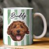 Custom Pet Portrait Mug Dog Lover Cat Lover Gift - Personalized Mug Custom Pet Portrait Mug Dog Lover Cat Lover Gift - Personalized Mug