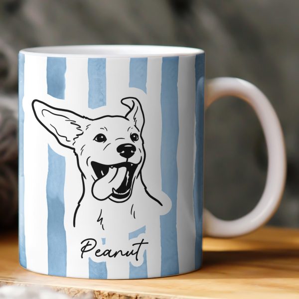 Custom Pet Portrait Mug Dog Mug Cat Mug New Version - Personalized Photo Mug Custom Pet Portrait Mug Dog Mug Cat Mug New Version - Personalized Photo Mug
