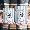 Custom Pet Portrait Mug Dog Mug Cat Mug New Version - Personalized Photo Mug Custom Pet Portrait Mug Dog Mug Cat Mug New Version - Personalized Photo Mug