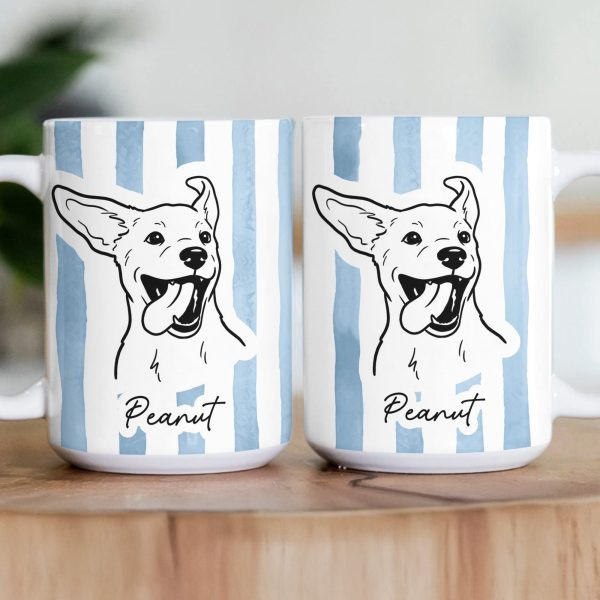 Custom Pet Portrait Mug Dog Mug Cat Mug New Version - Personalized Photo Mug Custom Pet Portrait Mug Dog Mug Cat Mug New Version - Personalized Photo Mug