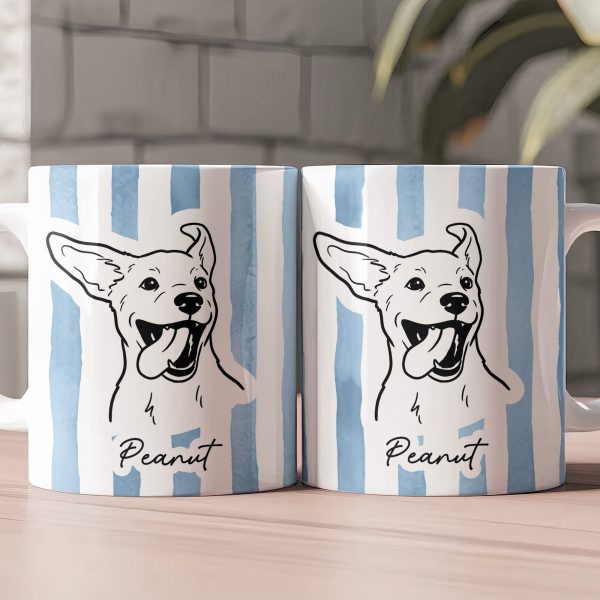 Custom Pet Portrait Mug Dog Mug Cat Mug New Version - Personalized Photo Mug Custom Pet Portrait Mug Dog Mug Cat Mug New Version - Personalized Photo Mug