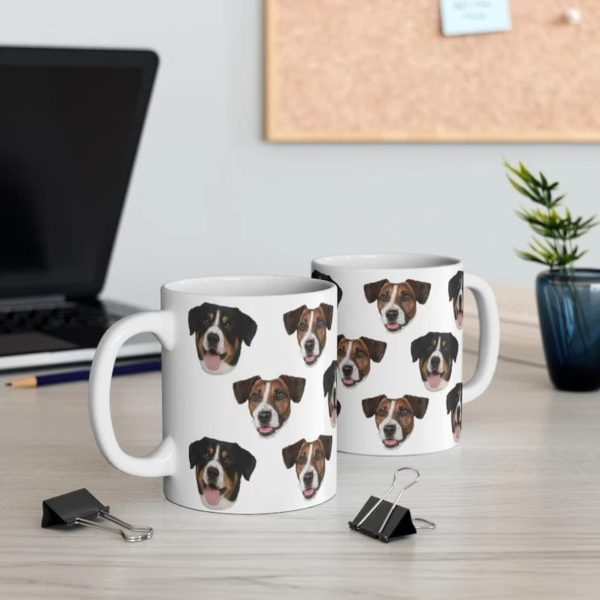 Custom Pet's Face Photo, Personalized Coffee Mug, Gift For Pet Lovers Custom Pet's Face Photo, Personalized Coffee Mug, Gift For Pet Lovers