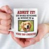 Custom Photo Admit It! Life Would Be Boring Without Us, We Woof You - Dog & Cat Personalized Custom 3D Inflated Effect Printed Mug - Gift For Pet Owners, Pet Lovers Custom Photo Admit It! Life Would Be Boring Without Us, We Woof You - Dog & Cat Personalized Custom 3D Inflated Effect Printed Mug - Gift For Pet Owners, Pet Lovers